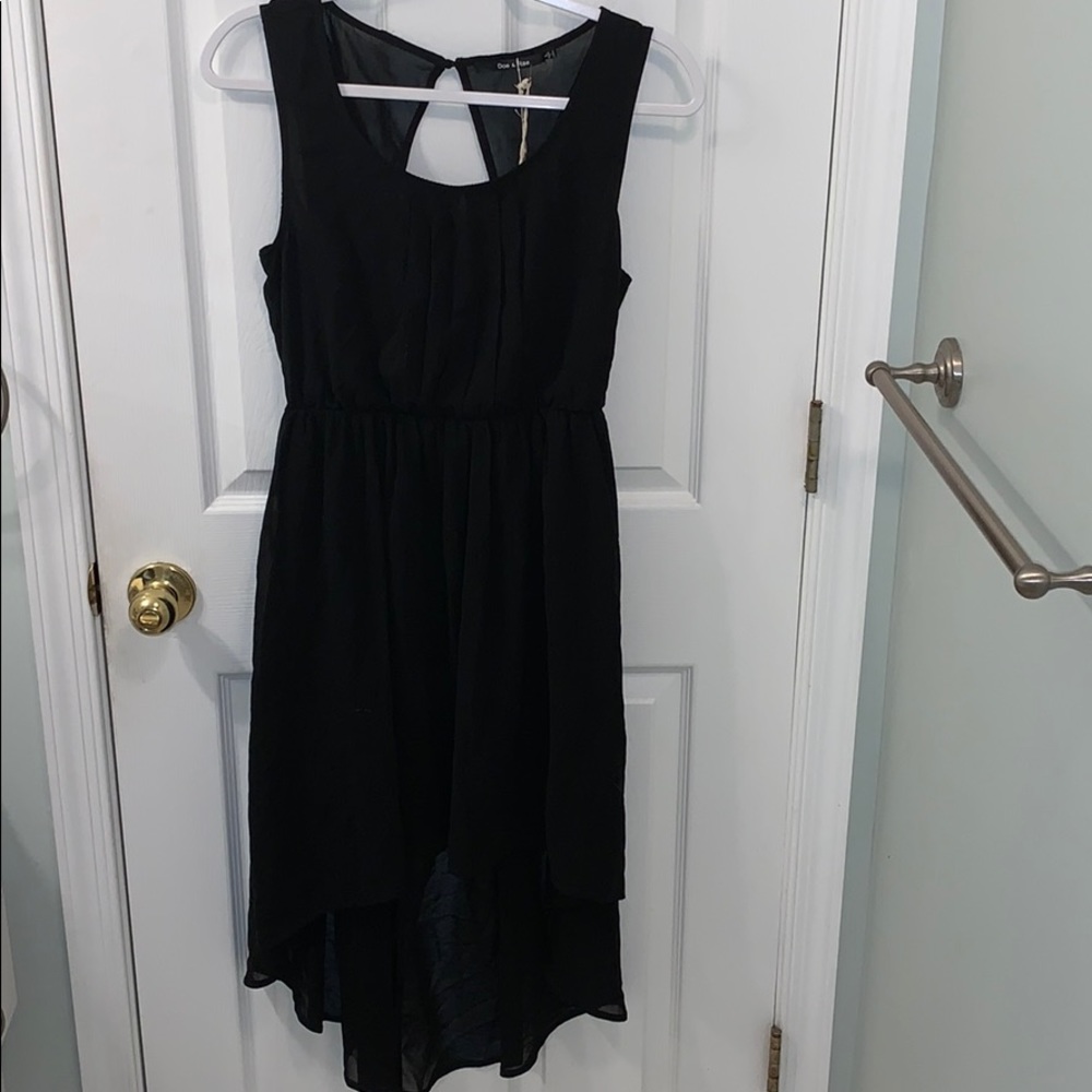 NWT Black high low dress